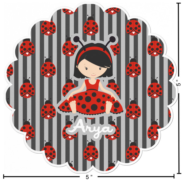 Ladybugs & Stripes Custom Shape Iron On Patches - L - APPROVAL