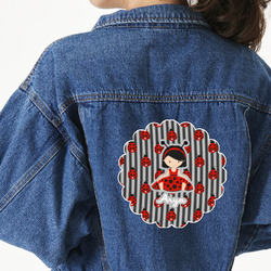 Ladybugs & Stripes Large Custom Shape Patch - 2XL (Personalized)