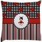 Ladybugs & Stripes Decorative Pillow Case (Personalized)