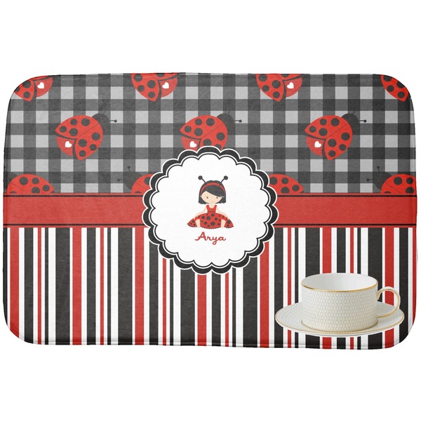 Ladybugs & Stripes Dish Drying Mat
