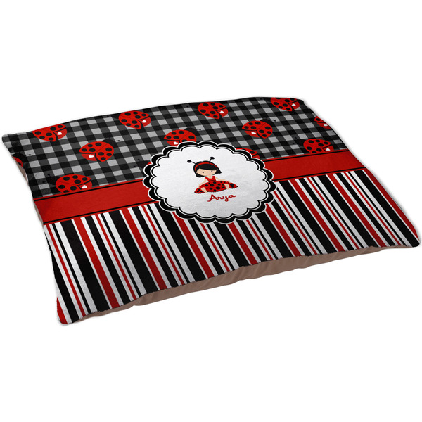 Ladybugs & Stripes Dog Bed - Large
