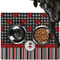 Ladybugs & Stripes Dog Food Mat - Large w/ Name or Text