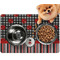 Ladybugs & Stripes Dog Food Mat - Small w/ Name or Text