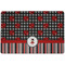 Ladybugs & Stripes Dog Food Mat w/ Name or Text