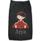 Ladybugs & Stripes Black Pet Shirt (Personalized)