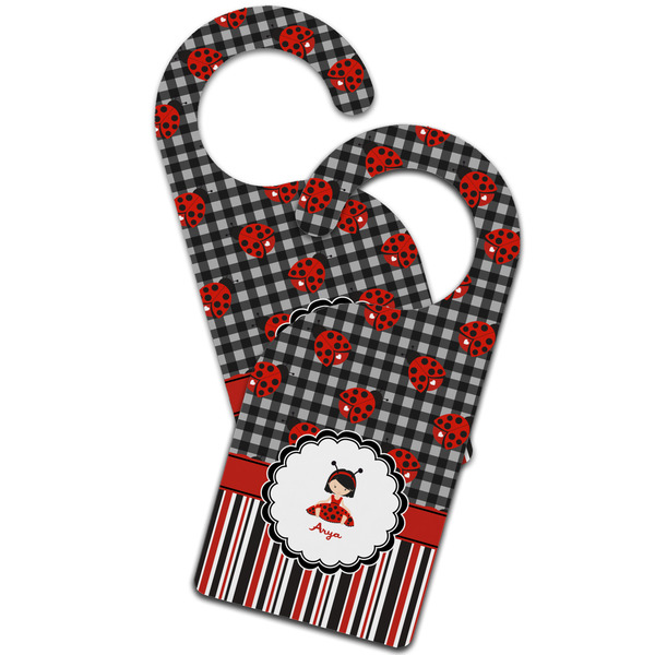 Ladybugs & Stripes Door Hanger - MAIN