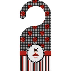 Ladybugs & Stripes Door Hanger (Personalized)