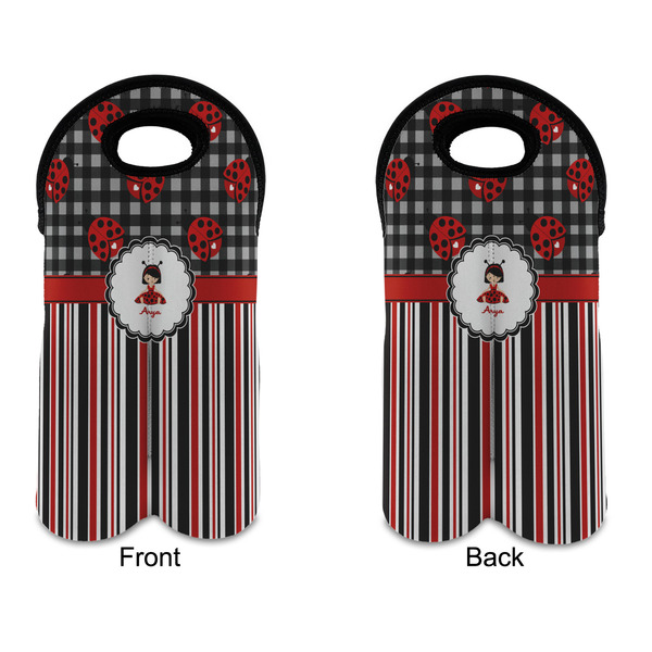 Ladybugs & Stripes Double Wine Tote - APPROVAL (new)