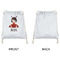 Ladybugs & Stripes Drawstring Backpacks - Sweatshirt Fleece - Single Sided - APPROVAL
