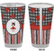 Ladybugs & Stripes Pint Glass - Full Color - Front & Back Views