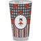 Ladybugs & Stripes Pint Glass - Full Color - Front View