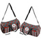 Ladybugs & Stripes Duffle bag small front and back sides