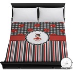 Ladybugs & Stripes Duvet Cover - Full / Queen (Personalized)