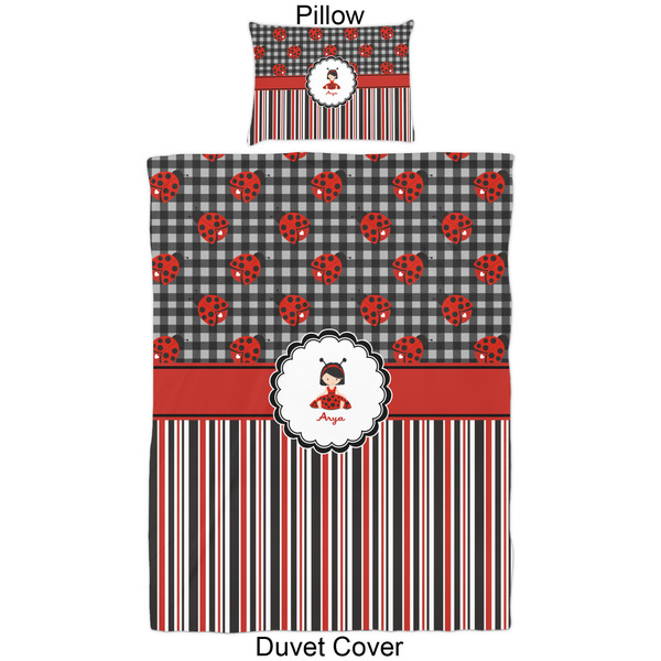 Ladybugs & Stripes Duvet Cover Set - Twin - Approval