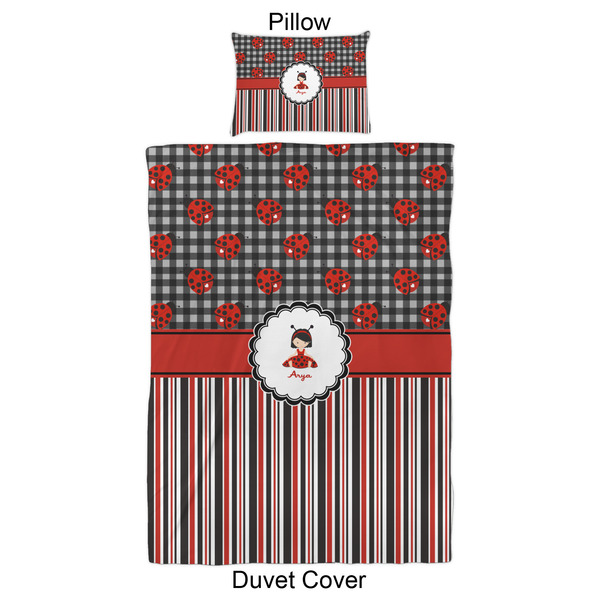 Ladybugs & Stripes Duvet Cover Set - Twin XL - Approval