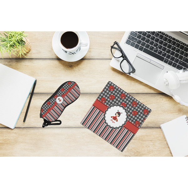 Ladybugs & Stripes Eyeglass Case and Cloth Set - LIFESTYLE
