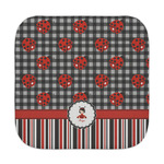 Ladybugs & Stripes Face Towel (Personalized)