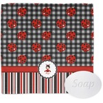 Ladybugs & Stripes Washcloth (Personalized)