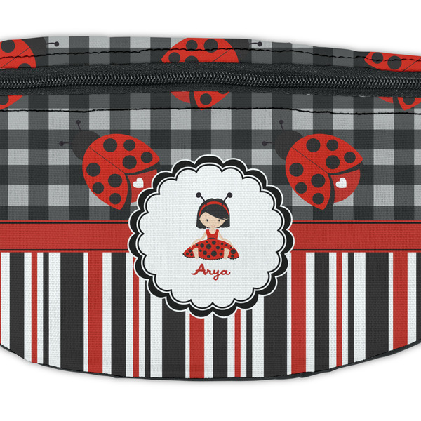 Ladybugs & Stripes Fanny Pack - Closeup