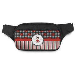 Ladybugs & Stripes Fanny Pack - Modern Style (Personalized)