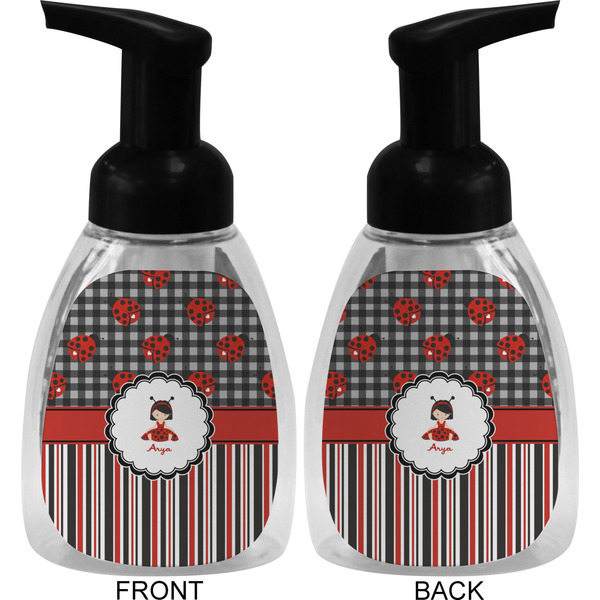 Ladybugs & Stripes Foam Soap Bottle (Front & Back)