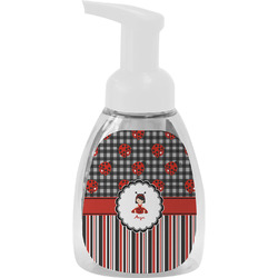 Ladybugs & Stripes Foam Soap Bottle - White (Personalized)