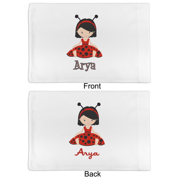 Ladybugs & Stripes Full Pillow Case - APPROVAL (partial print)