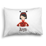 Ladybugs & Stripes Pillow Case - Standard - Graphic (Personalized)