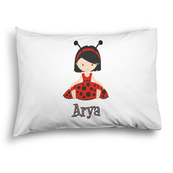 Ladybugs & Stripes Pillow Case - Standard - Graphic (Personalized)