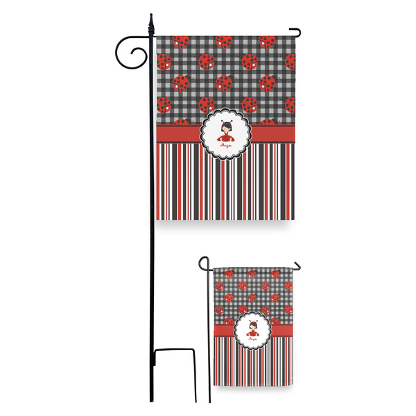 Ladybugs & Stripes Garden Flag - PARENT/MAIN