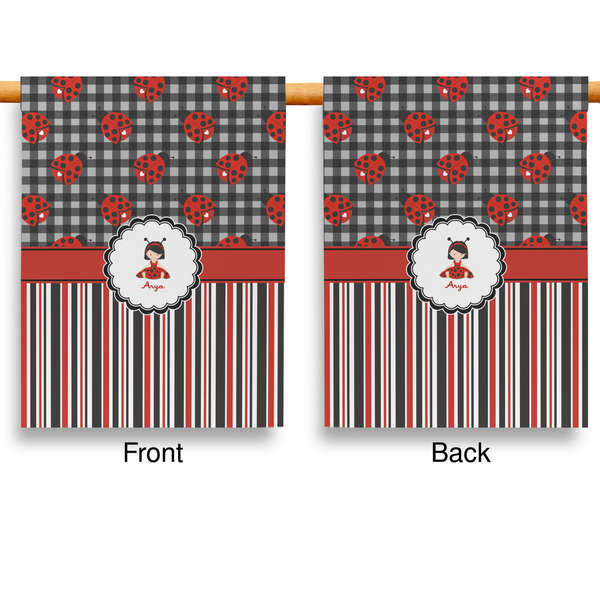 Ladybugs & Stripes Garden Flags - Large - Double Sided - APPROVAL