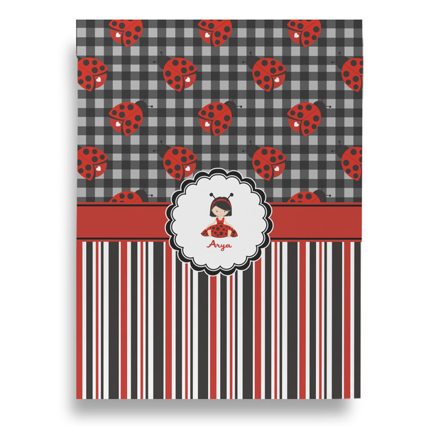 Ladybugs & Stripes Garden Flags - Large - Double Sided - BACK