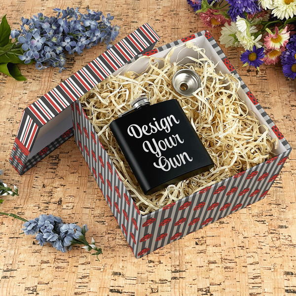 Ladybugs & Stripes Gift Boxes with Lid - Canvas Wrapped - X-Large - In Context