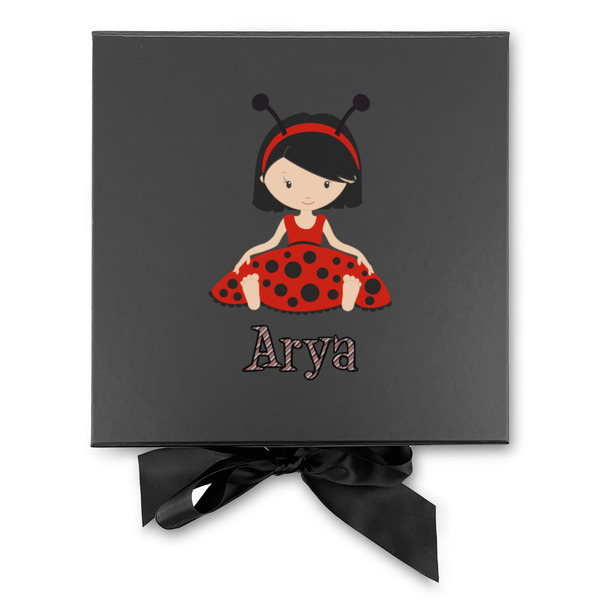 Ladybugs & Stripes Gift Boxes with Magnetic Lid - Black - Approval