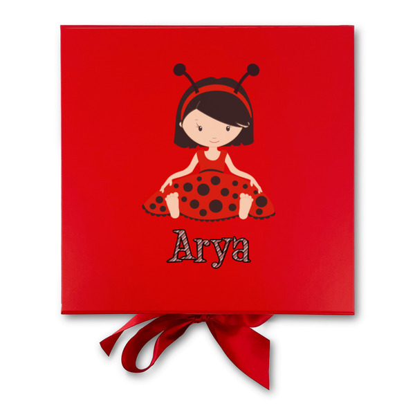 Ladybugs & Stripes Gift Boxes with Magnetic Lid - Red - Approval