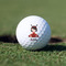 Ladybugs & Stripes Golf Ball - Branded - Front Alt