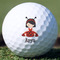 Ladybugs & Stripes Golf Ball - Branded - Front