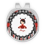 Ladybugs & Stripes Golf Ball Marker - Hat Clip - Silver