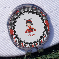 Ladybugs & Stripes Golf Ball Marker - Hat Clip