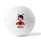 Ladybugs & Stripes Golf Balls - Titleist - Set of 3 - FRONT
