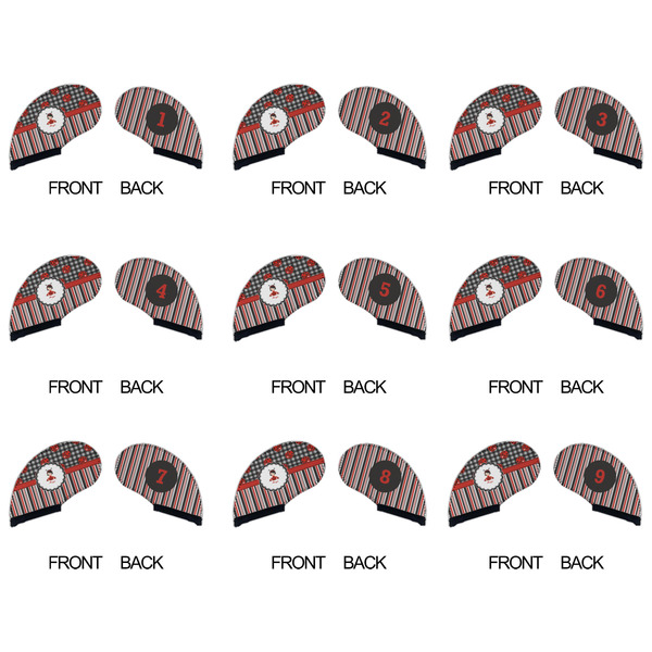 Ladybugs & Stripes Golf Club Covers - APPROVAL (set of 9)