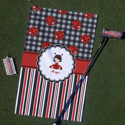 Ladybugs & Stripes Golf Towel Gift Set (Personalized)
