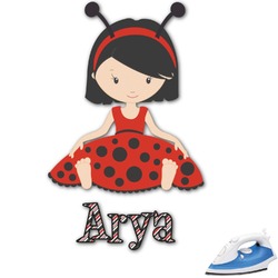 Ladybugs & Stripes Graphic Iron On Transfer (Personalized)