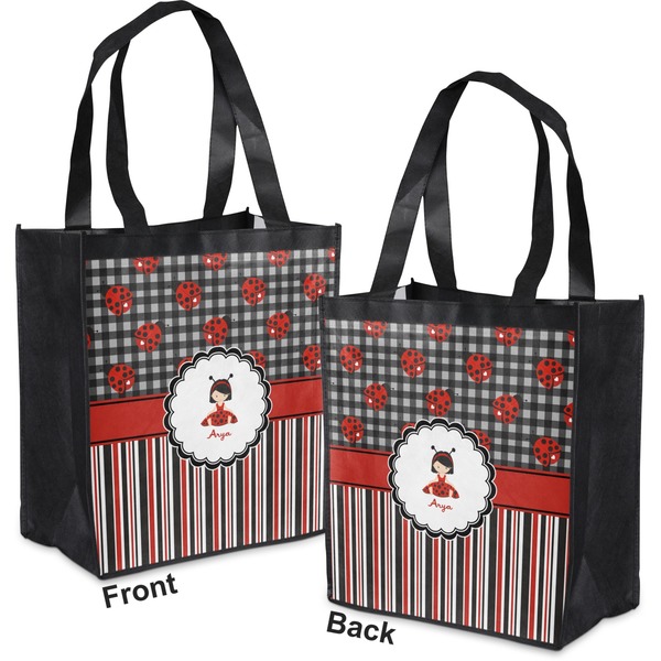 Ladybugs & Stripes Grocery Bag - Apvl
