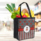 Ladybugs & Stripes Grocery Bag - LIFESTYLE