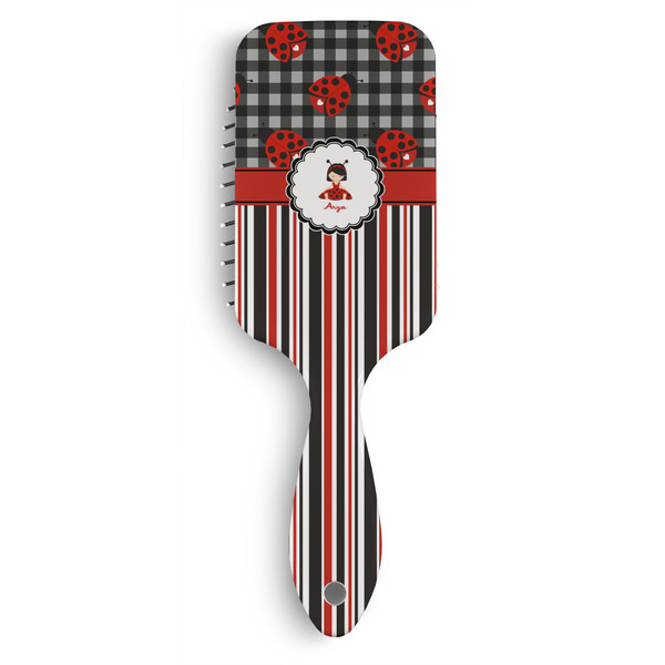 Custom Ladybugs & Stripes Hair Brushes (Personalized)