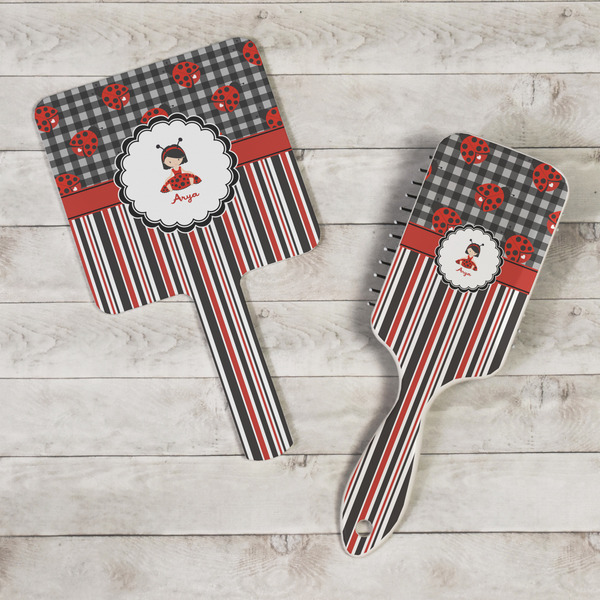 Ladybugs & Stripes Hand Mirrors - In Context