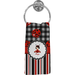 Ladybugs & Stripes Hand Towel - Full Print (Personalized)