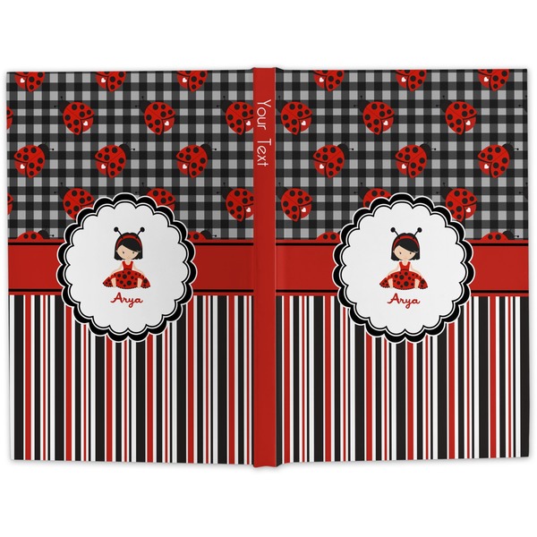 Ladybugs & Stripes Hard Cover Journal - Apvl