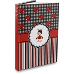 Ladybugs & Stripes Hardbound Journal - 7.25" x 10" (Personalized)